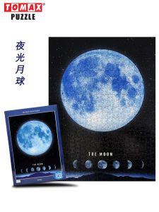 Adult Puzzle Luminous round Earth Moon Decompression Concentration Training Universe Star Boy Gift Toy