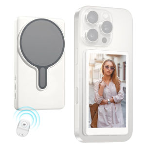 Phone Selfie Monitor Screen Wireless Magnetic Mount Vlog Phone Rear Camera Selfie WiFi Bluetooth Connection for Selfie Live