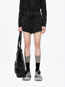 ANN ANDELMAN | Wash Drill Hoodie Shorts Set
