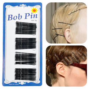 60Pcs/set Invisible Black Hairpins/Flat Top Bobby Pins Lady Hairgrip Barrettes Hairclips