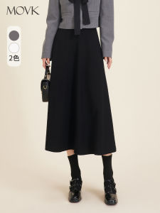 Black A-Line Mini Skirt for Women High Waist Professional Commute Slimming Umbrella Skirt Half-length Pleated Skirt