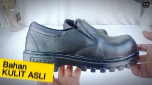 NEFF / Sepatu safety pendek kulit asli / Pelindung besi ujung kaki Sepatu keselamatan kerja NFC 104