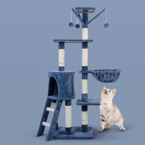 ⚡️Deluxe⚡️คอนโดแมวถูกๆ คอนโดแมวขนาดใหญ่ พร้อมที่ฝนเล็บและของเล่นแมว เสาลับเล็บแมว อุปกรณ์สัตว์เลี้ยง อุปกรณ์เลี้ยงแมว 🚚 พร้อมส่ง 🚚