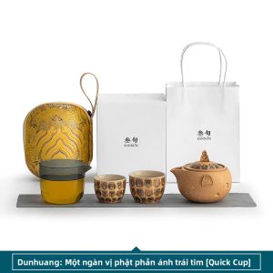 Sanxun | Bộ Trà Ngoài Trời với 1 Ấm và 2 Tách