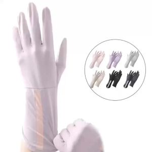 Sun Protection Gloves Summer Touchscreen Breathable Non-Slip Driving Gloves Sunscreen Hand Covers for Women Outdoor Shopping