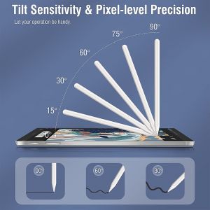 MD Wireless Charging Stylus Pen for iPad Magnetic iPad Pencil 2nd Generation with Palm Rejection Design Compatible with iPad Pro 11 & 12.9 inches iPad Air 4th/5th GeniPad Mini 6th Gen