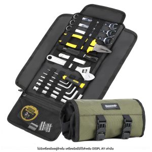 Rhinowalk กระเป๋าเครื่องมือมอเตอร์ไซค์แบบพกพา กระเป๋าจัดเก็บอุปกรณ์ข้างกระเป๋าใส่อุปกรณ์ซ่อมรถกลางแจ้ง