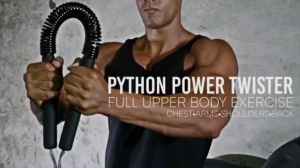 Power Twister Arm Bar & Gripper Spring Bar: Strengthen Biceps & Shoulder Fitness