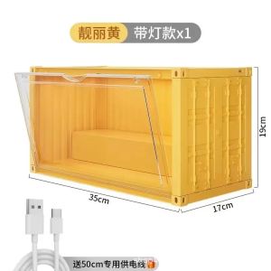 Hirono Small Wild Scarecrow Dustproof Display Storage Box Collectible Figure Container Show Case for Bubble Monster Trendy Toy