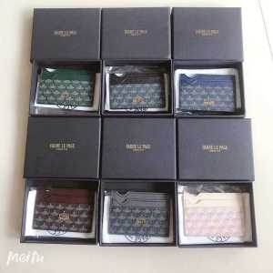 2024 New Faure le Page pure handmade cowhide card holder fish scale pattern card holder classic cowhide coin purse