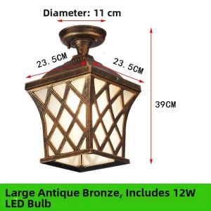 DUOSHANG | Waterproof Outdoor Light for European American Rural Style Balcony Garden Patio Veranda Arbor LED