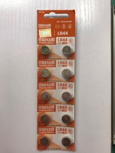Vĩ 10 viên Pin cúc áo nhỏ MAXELL mã LR44 ( A76 hay AG13) mã LR41 ( 192 hay AG3)