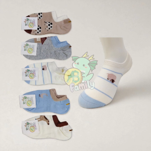 S17 [5PASANG] Kaus Kaki Wanita Remaja Dewasa Pendek Hidden / Tidak Terlihat Bahan Premium