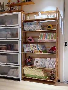 【On Hand】AF HOME Bamboo Simple Bookshelf Cabinet Wooden Kitchen Shelves Organizer 5/6Layers Display Rack