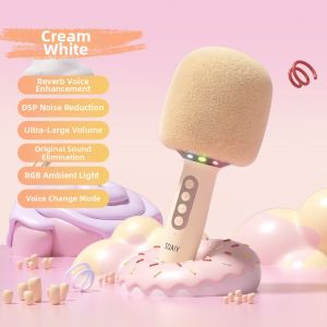 soaiy | Wireless Home KTV Microphone with Integrated Speaker for Children and Family Use
