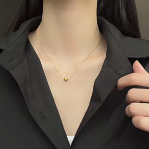 Elegant Tiny Gold Heart Necklace | Non-Fading Women’S Jewelry Ideal Gift For Holiday & Anniversary