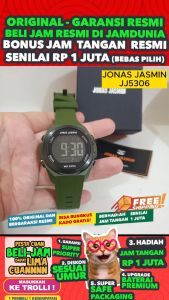 JAM TANGAN JONAS JASMIN ORIGINAL 5306 JJ5306M5 - Men LA - Rubber - Hijau