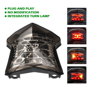 2024 For KAWASAKI Ninja 650 Z650 Z900/SE Z H2 Motorcycle LED Tail Light Rear Brake Stop Lamp Integrated Turn Signal Flashing