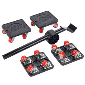 1SET Heavy Duty Furniture Lifter Mover Roller With Wheel Bar Moving Device Lifting Helper Furniture Moving Tool For Refrigerator