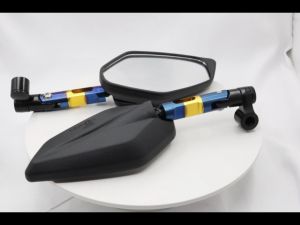 Universal Side Mirror 2tone CNC Short Stem Made IN Thailand Motorcycle Side Mirror