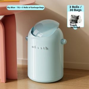noooth | Creative Lid Swing Waste Bin Home Use