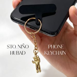 Sto. Niño Hubad Banal na Gabay at Proteksyon Phone Keychain | With Lanyard Adapter