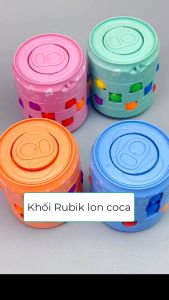 Rubik Biến Thể Hình Lon Bia – Spinner Đẹp Lạ Mắt Xoay NgónTay Luyện Trí Não Sự Kiên Trì