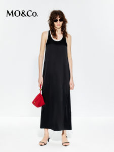 MO&Co. | Cool Three Acetate Satin Vest & Dress Two-piece Set