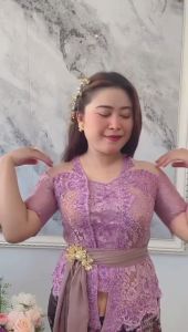 Kebaya Payet Modifikasi bahan semi france metalic payet jepang premium jahitan modifikasi (pake tile polos) kancing klepet