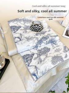 High-End Summer Cooling Bedspread Quartet Machine Washable