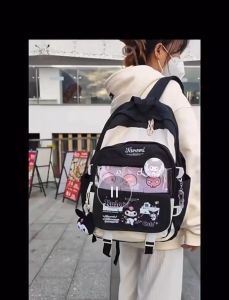 Sanrio Hello Kitty My Melody Kuromi Cinnamoroll School Bag Student Children Girls School Bag School Bag Korean Backpack G