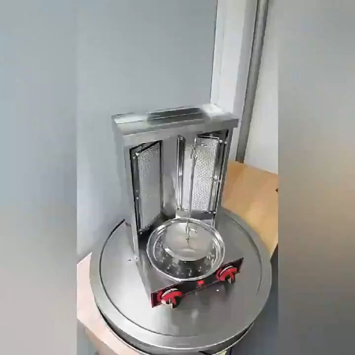 Gas Broiler Machine Automatic Shawarma BBQ Grill Machine Gas Doner