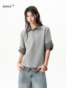 BWKA | Preppy Fake Two-Piece Polo Tee Short-Sleeve