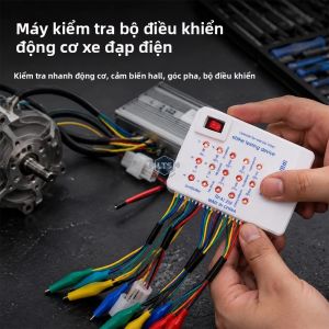 diymore | Máy Kiểm Tra Động Cơ Không Chổi Than Cho Xe Đạp Điện Xe Tay Ga 24V-72V Kiểm Tra Bộ Điều Khiển Hall Trình Tự Pha Cuộn Dây Cảm Biến Ga Kèm Pin