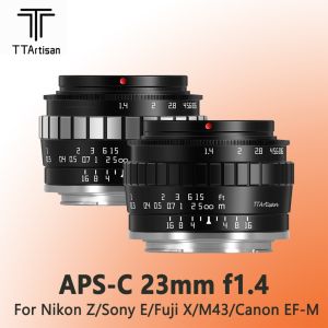 TTArtisan 23mm F1.4 APS-C Large Aperture Manual Lens For Sony E /Nikon Z /Fuji X /Canon EOS M /M4/3