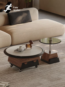 Tide leader | Vintage Style Mobile Designer Creative Round Tea Table