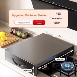 B&W | Multi-functional Kitchen Shelf Gas Stove Cover Plate Wall-mounted
