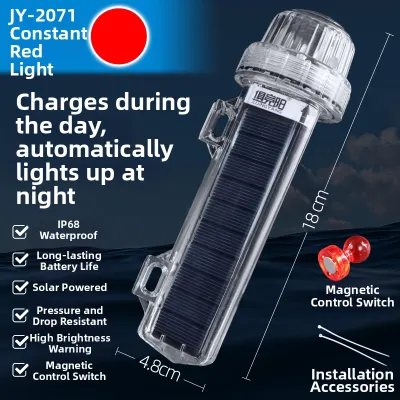 JUJINGYANG | Three-color Solar-powered Flashing Warning Light Waterproof