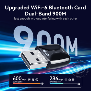 900Mbps Network Card WiFi 6 Bluetooth 5.4 Adapter Dual Band 2.4G&5GHz USB Network Wireless Wlan Receiver For Win10/11 Drive free