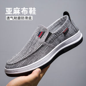 รองเท้าผ้าใบผู้ชาย รองเท้าลำลอง ระบายอากาศได้ดี รองเท้าสวมสบาย รองเท้าผ้าใบชาย รองเท้าผ้าฝ้าย รองเท้าผ้าใบแบบสวมสบาย