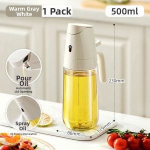 YIZUFU | Spray & Pour Oil Bottle Leakproof Glass Oil Can