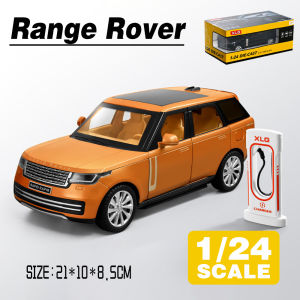 LEO 1:24 Range Rover SUV Diecast โมเดล รถอัลลอยด์รถยนต์ของเล่นคอลเลกชันของขวัญสําหรับเด็กชายสาว ของเล่นเด็ก