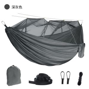 Family Courtyard V Frame Suspended Bed Outdoor Two People Detachable Mosquito Proof Mesh Hammock Camping Portable Sleeping Bag