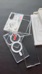 Ốp lưng Samsung Galaxy Z Fold 8 Z Fold 8 Ultra Z Flip 8 Nam Châm HỖ TRỢ SẠC Không Dây trong suốt