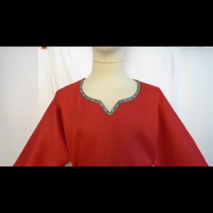 2024 Medieval 2024 Europe and wish New Pullover Short Sleeve V Collar cos Samurai cosplay Costumes