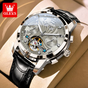 OLEVS | Fashion Skeleton Mechanical Mens Watch