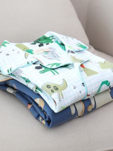 Bộ Đồ Ngủ Dài Tay Hoạt Hình Cotton Nguyên Chất Cho Bé Trai Bộ Đồ Mặc Nhà Mùa Xuân Thu Quần Áo Trẻ Em Quần Áo Trẻ Em