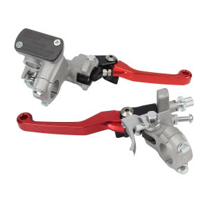 Motorcycle 22mm Brake Clutch Lever Handles Front Brake Pump Cylinder For CR 80 85 125 R CRF F 150 230 250 F 300L 450X Dirt Bike