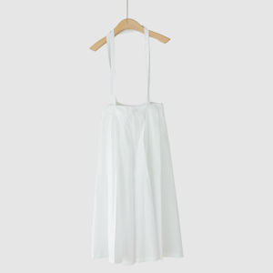 New White Wide Leg Pants Womens Pure Cotton Loose Strap Japanese Style Versatile Casual Trousers Straight Cut Long Pants