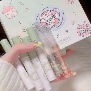Velvet Matte Lip Glaze Set Six Pcs Bunny Design Moisturizing Long-lasting Color Boosting Cosmetic Gift Box for Students